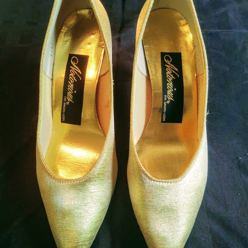 Gold Evening Shoe